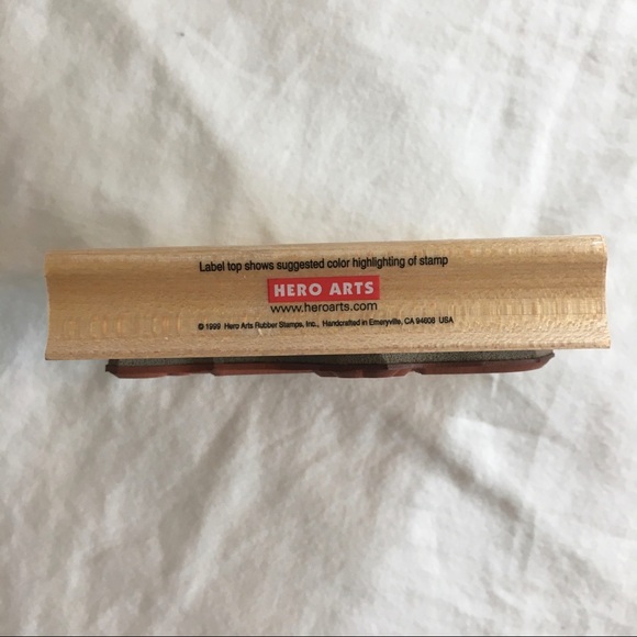 VTG Wood Mounted Hero Arts Girl Rubber Stamp - Picture 3 of 4